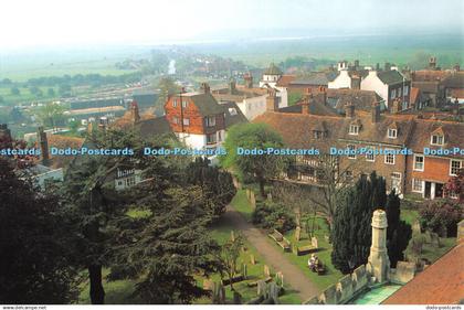 D059119 Rye. St. Mary Church. View South West from Tower. Rye Parochial Church C