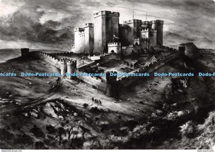 D129321 Carmarthenshire Carreg Cennen Castle As it might have appeared before it
