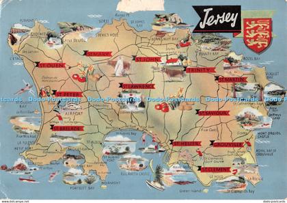 D131992 Jersey Map Jersey Premier Premier Printers 1961