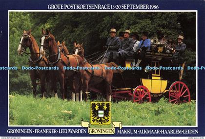 D136775 Grote Postkoetsenrace 13 20 September 1986 Groningen Franeker Leeuwarden