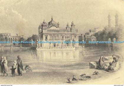 D156267 India. Sacred Temple and Tank. Umritsar. From the Air India Collection.