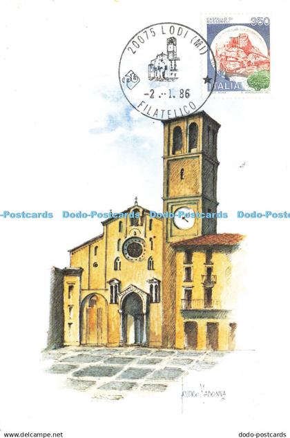 D174021 Lodi. Il Duomo. Ecir. Amministrazione delle Poste e delle Telecomunicazi