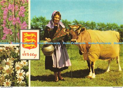 D206427 Jersey Milkmaid With Jersey Cow Jarrold