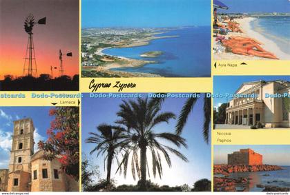 D225868 Cyprus Zypern Larnaca Protaras Sunshine Cards Kyriakou Bookshops Multi V