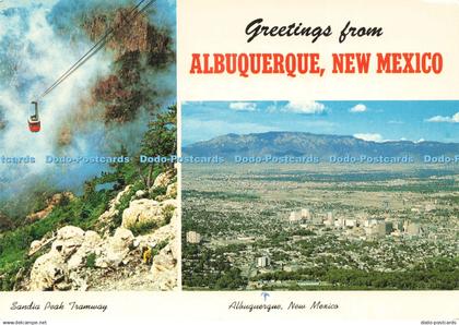 D235567 Greetings From Albuquerque New Mexico Sandia Peak Tramway Petley Southwe