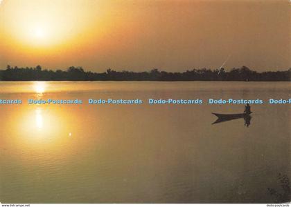 D237295 Sunset Over The Gambia River J Arthur Dixon The Gambia Methodist Booksho