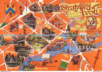 D265622 Stratford upon Avon Map Lilywhite Ltd