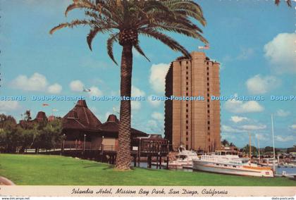 D279939 California San Diego Islandia Hotel Mission Bay Park Western Publ Curtei
