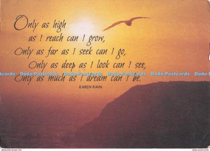 D281915 Only as High as I Reach Can I Grow Only as Far as I Seek Can I Go Hallma