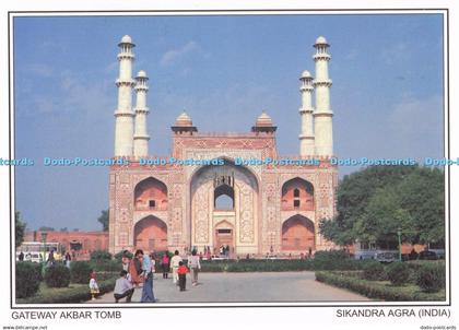 D283660 India Sikandra Agra Gateway Akbar Tomb India Cards