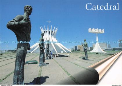 D284396 Brasilia A Capital do Brasil Parcial da Catedral de Brasilia Postais Ldt