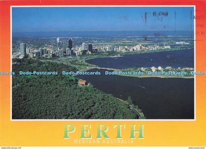 D291237 Perth. Western Australia. An Aerial of Perth and the Swan River From Kin