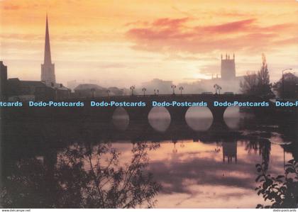 D292203 Worcester. Autumn Sunrise. Window on Worcester. Bill Meadows