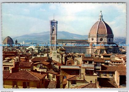 D304097 Florence Cathedral and Panorama Innocenti Editori Firenze Postcard