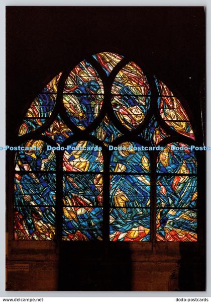 D306092 Paris Eglise Saint Severin Vitrail Bapteme Deambulatoire Jean Bazaine 19