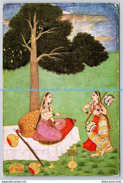 D312594 India. Lady enjoying music. Deccan. Vakils Bombay. India Tourism Develop