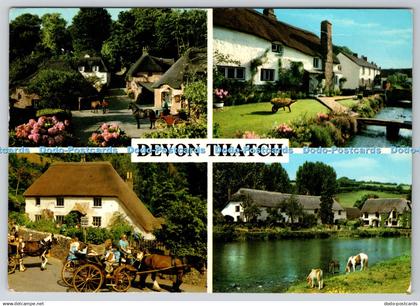 D333091 Devon Thatch. Cockington Forge. near Torquay. Typical Devon. Thatched Ho