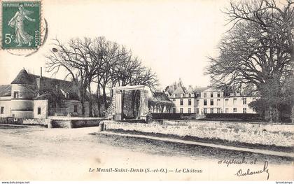 France Le Mesnil Saint Denis Castle vintage postcard