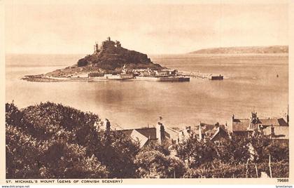 L243 England St Michael's Mount Island Castle vintage postcard