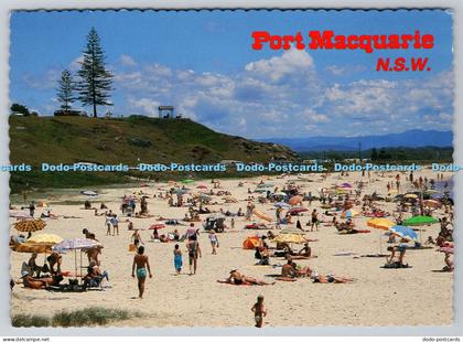 L342435 N S W Port Macquarie Town Beach With Goal Point in Background Bellevue