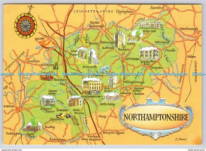 L352286 Northamptonshire The map J Salmon Sevenoaks