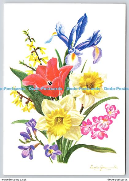 L354804 Spring Flowers Medici Society Ltd Leslie Greenwood 1983