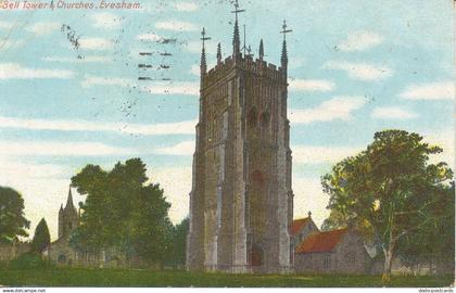PC24784 Bell Tower and Churches. Evesham. 1907