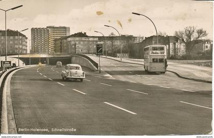 PC32358 Berlin. Halensee. Schnellstrasse. Kunst und Bild