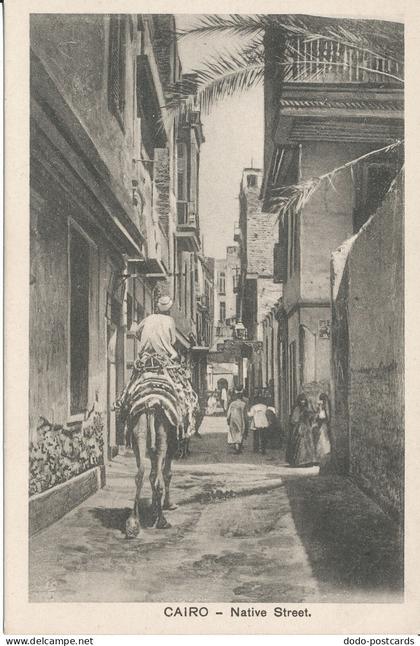 PC47356 Cairo. Native Street. Cairo Postcard. Serie 629