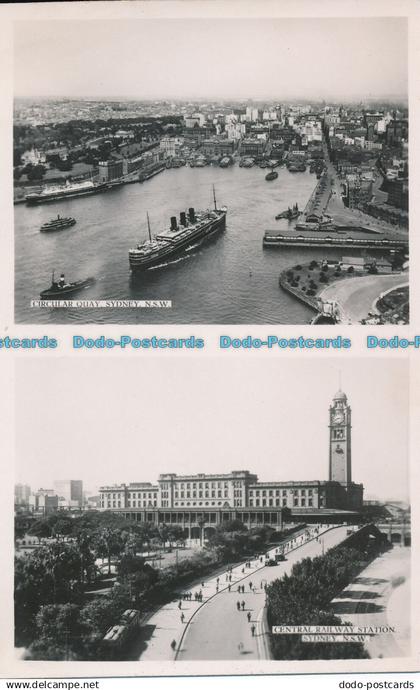 R007957 Circular Quay. Sydney. and Central Railway Station. Sydney. RP
