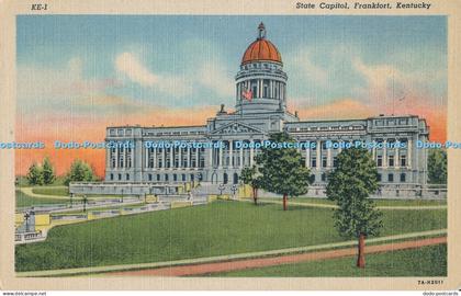 R008453 State Capitol Frankfort Kentucky C T Art Colortone