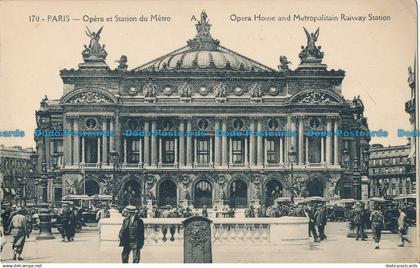 R014806 Paris. Opera House and Metropolitain Railway Station. A. Papeghin. No 17