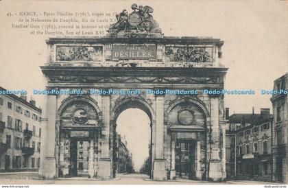 R017893 Nancy Porte Desilles Reunies de Nancy No 45