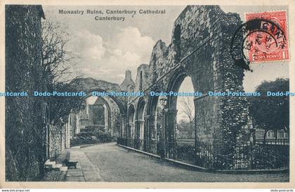 R022191 Monastry Ruins Canterbury Cathedral Canterbury 1931