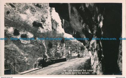R028954 Les Gorges du Loup. La Route dans les Gorges. Levy et Neurdein Reunis. N