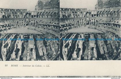 R030119 Rome. Interieur du Colisee. LL. No 21