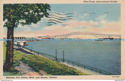 R034419 Blue Water International Bridge Between Port Huron Mich and Sarnia Ontar