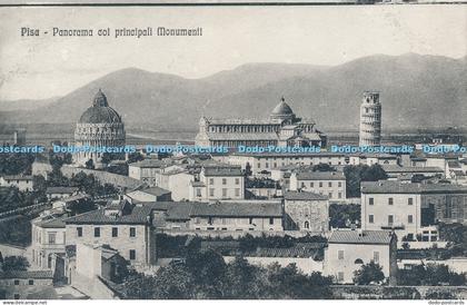 R034618 Pisa Panorama col Principali Monumenti P Roncati