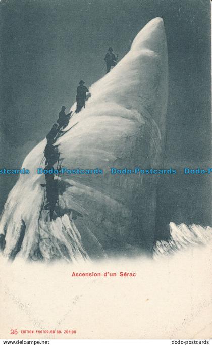 R038124 Ascension d Un Serac. Photoglob. B. Hopkins