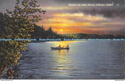 R044392 Sunset on Lake Coeur d Alene Idaho Tichnor