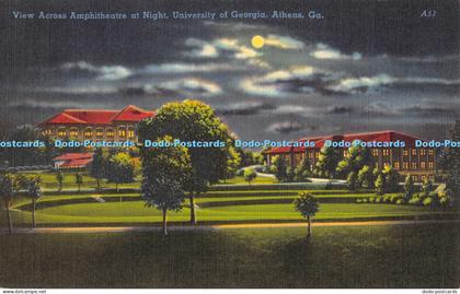 R054328 View Across Amphitheatre at Night University of Georgia Athens Ga