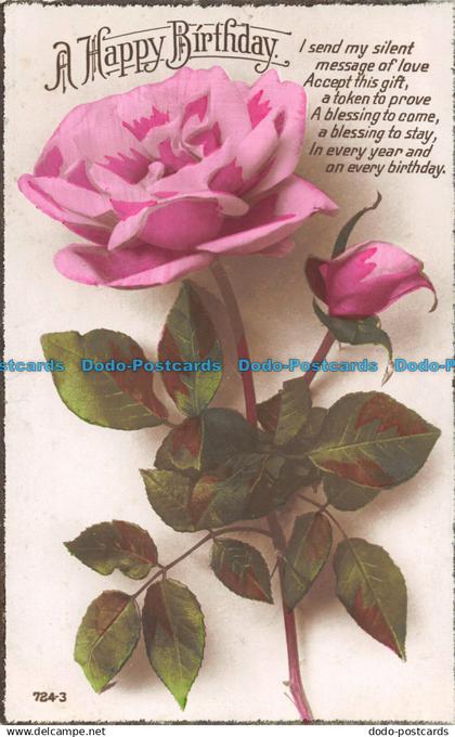 R099923 A Happy Birthday. I send my silent message of love