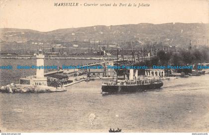 R101325 Marseille. Courrier sortant du Port de la Joliette