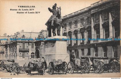 R138828 Versailles. Statue de Louis XVI. Statue of Louis XVI. J. M. T