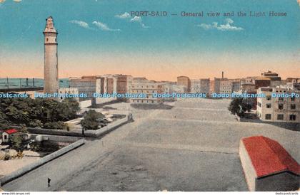 R349339 Puerto Said General view and the Light House Serie 648 The Cairo Post Ca