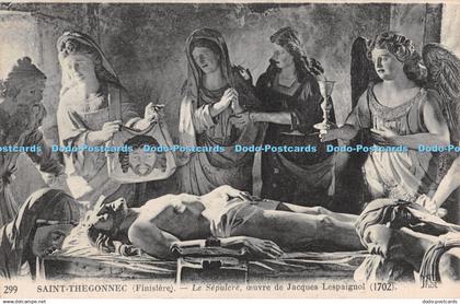 R425621 Saint Thegonnec Finistere Le Sepulcre Oeuvre de Jacques Lespaignol ND Ph