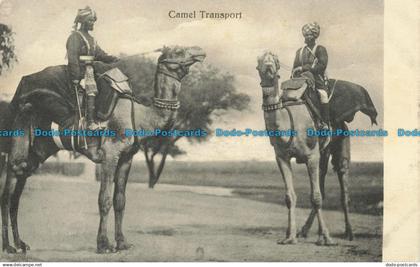 R637910 Camel Transport. Postcard