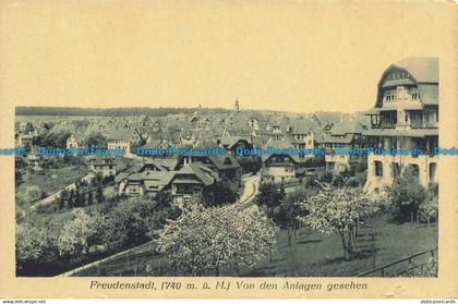 R654162 Freudenstadt. Von Den Anlagen Gesehen. J. Velten