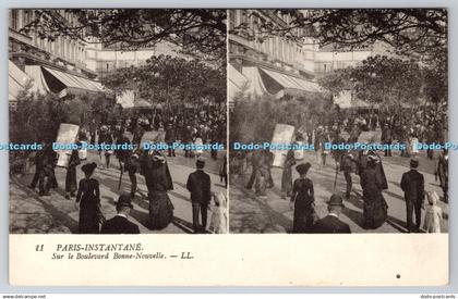 R774463 Paris Instantane Sur le Boulevard Bonne Nouvelle LL 11