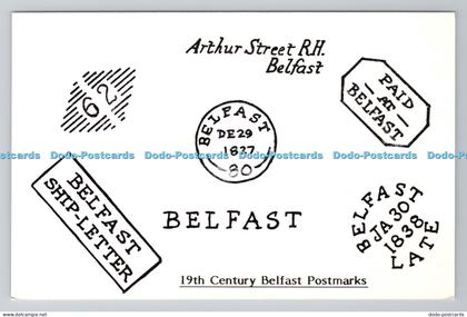 R783036 Belfast Ship Letter Arthur Street R H 19th Century Belfast Postmarks Iss